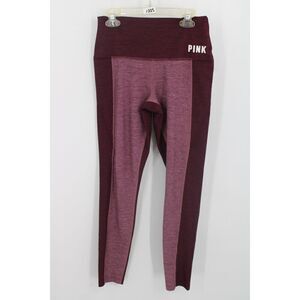 VICTORIA'S SECRET PINK LEGGINGS SIZE SMALL BURGUNDY RED